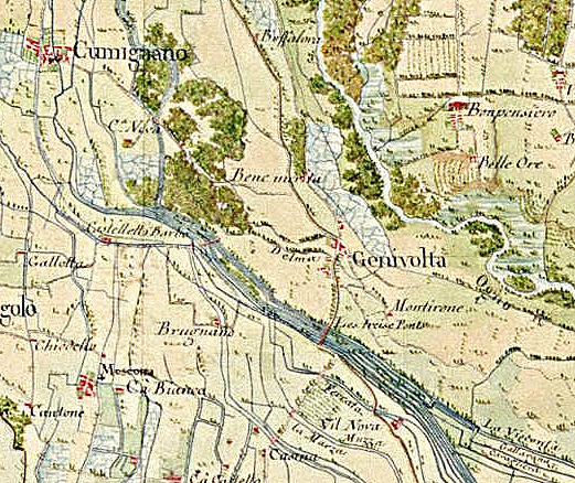 Il territorio di Genivolta in una carta degli inizi del XIX secolo