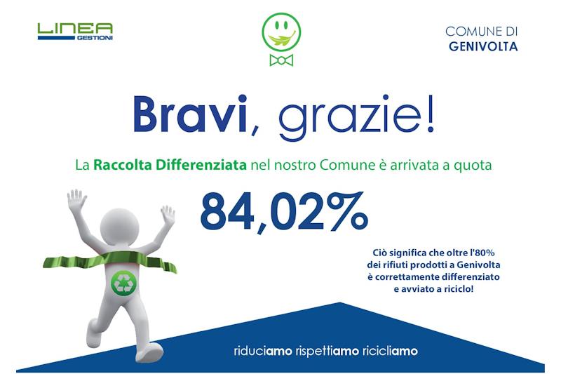 Buon risultato della raccolta differenziata a Genivolta